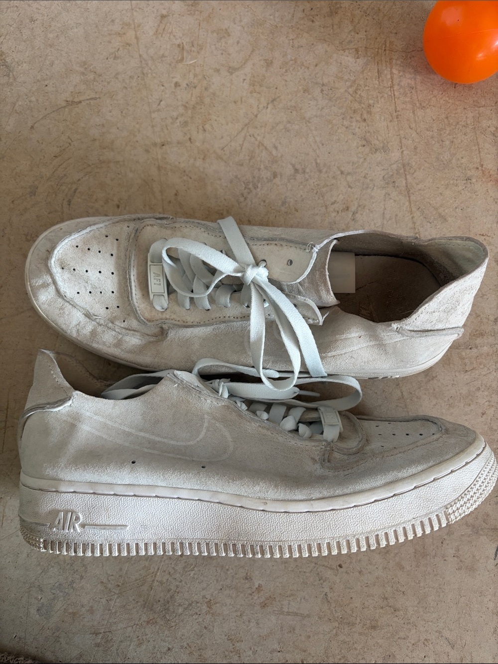 Nike Women’s Light Gray Suede Low-Top Sneakers with White Laces